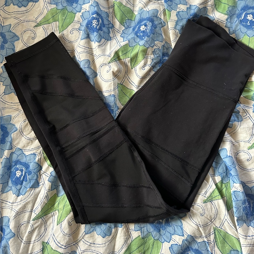 Lululemon wunder under mesh leggings